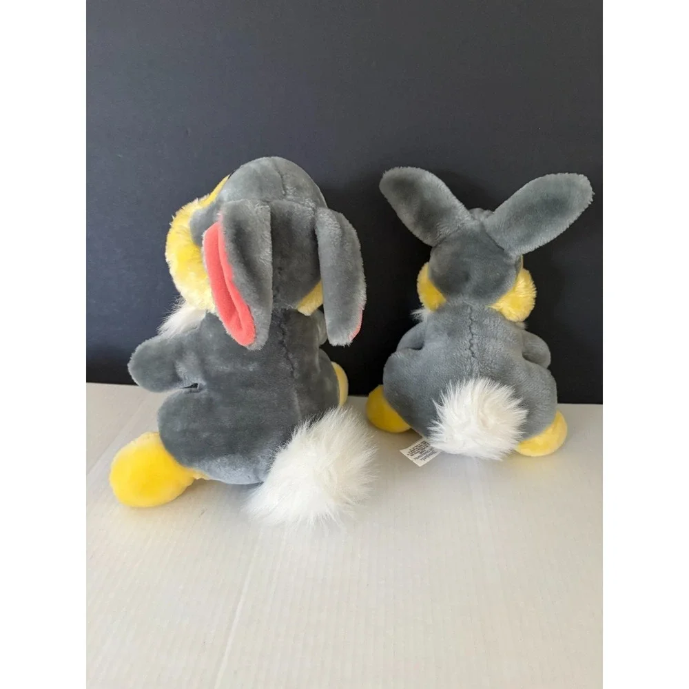 Vintage Bundle (2) Disney Bambi Thumper Plush Disneyland Walt Disney World Korea